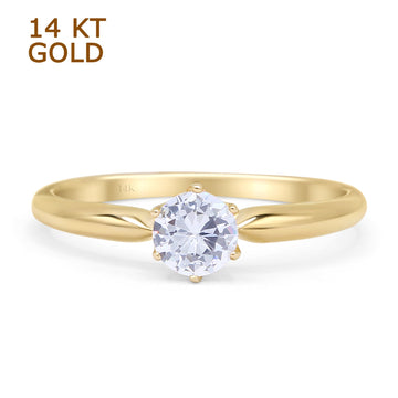 Round Solitaire Ring
